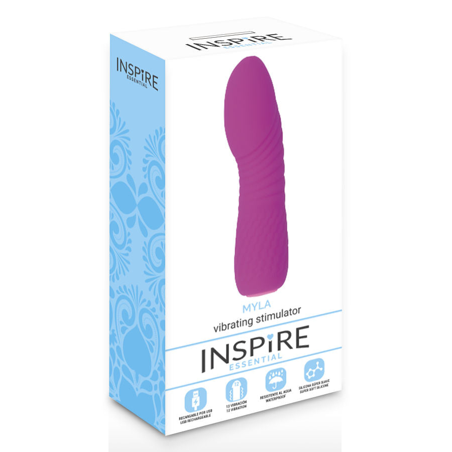 Vibrador curvo de silicona recargable INSPIRE Myla