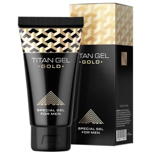 Gel de masaje íntimo para hombre Titan Gel Gold 50 ml