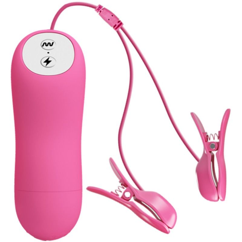 Pinzas para pezones BAILE con vibración y electroshock