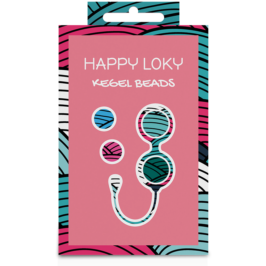 Bolas chinas Kegel Beads Happy Loky, set de 4 pesos