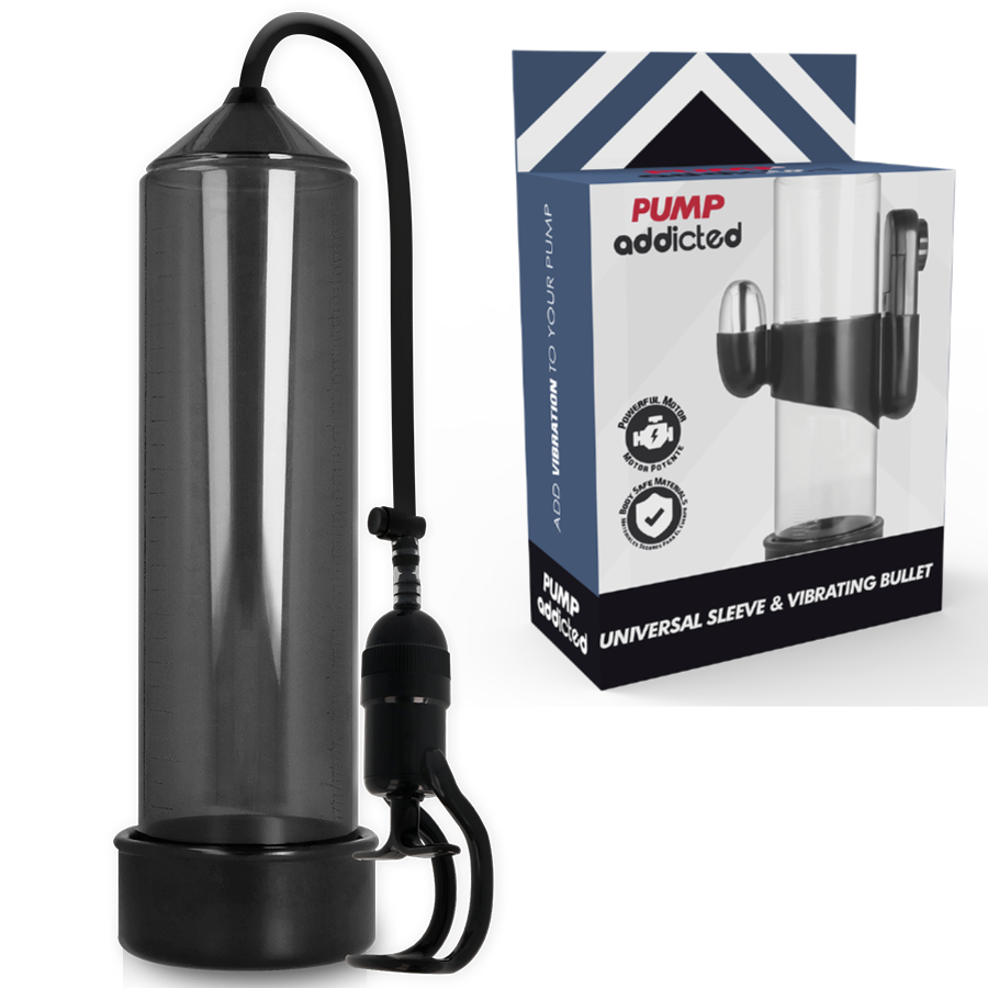 Bomba de erección RX5 con vibrador de PUMP ADDICTED