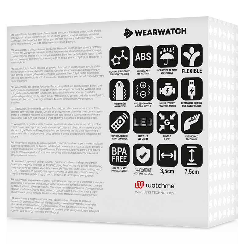 Huevo vibrador WearWatch Egg con control remoto por reloj
