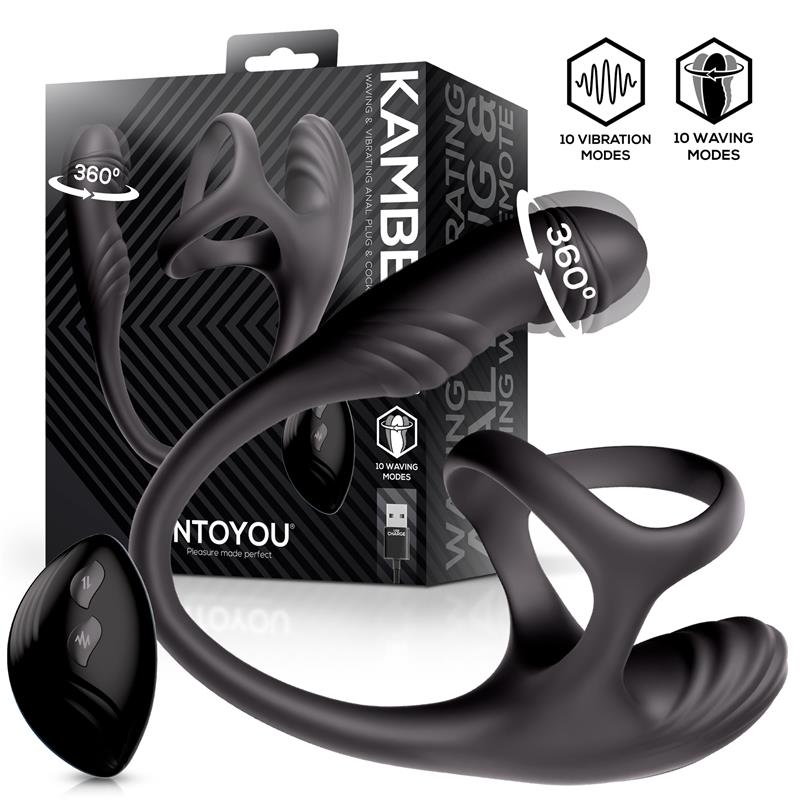 Anillo vibrador INTOYOU Kamber con estimulador próstata