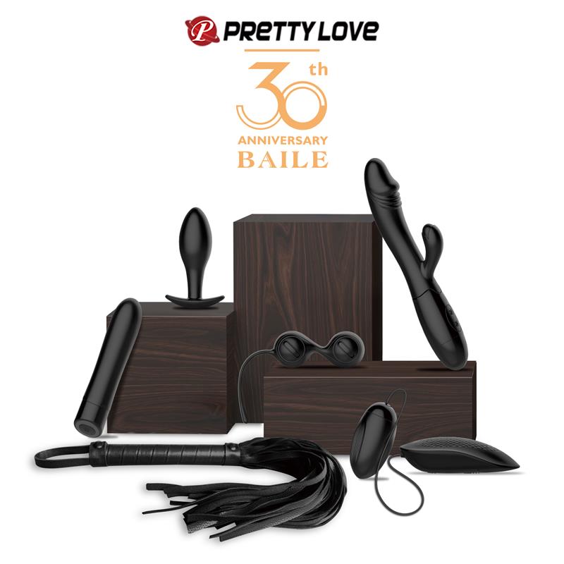 Kit regalo BDSM PRETTYLOVE 30 Aniversario, 6 piezas