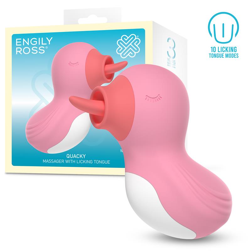 Masajeador con lengua Quacky de Engily Ross, 10 modos