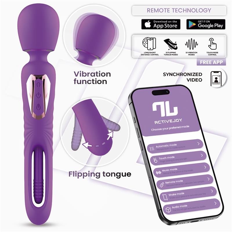 Masajeador Salma INTOYOU con lengua vibradora y app