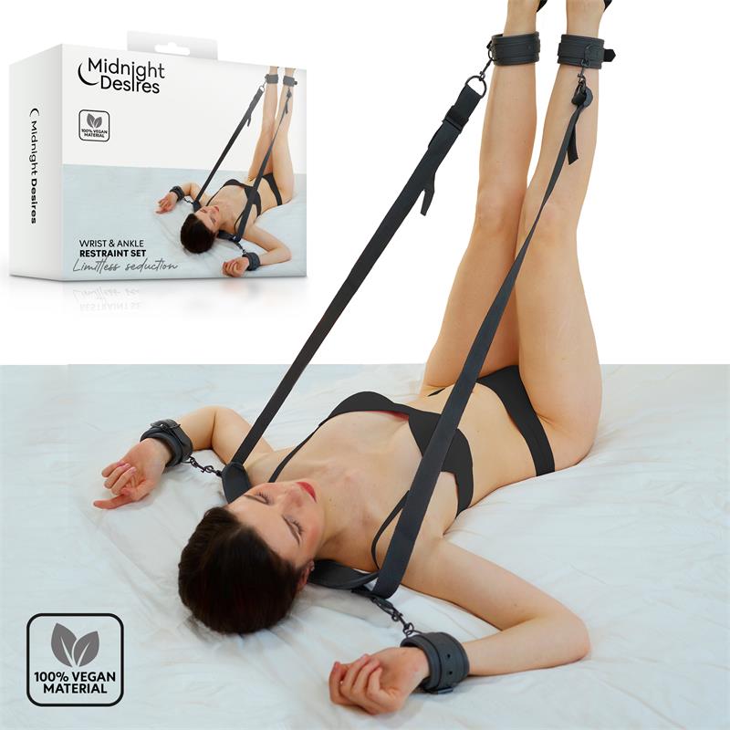 Set de restricciones con sujeción al cuello Midnight Desires