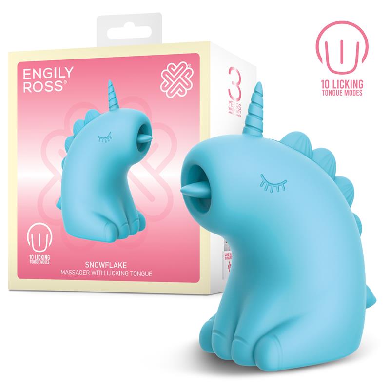 Estimulador de lengua Snowflake - ENGILY ROSS, 10 funciones