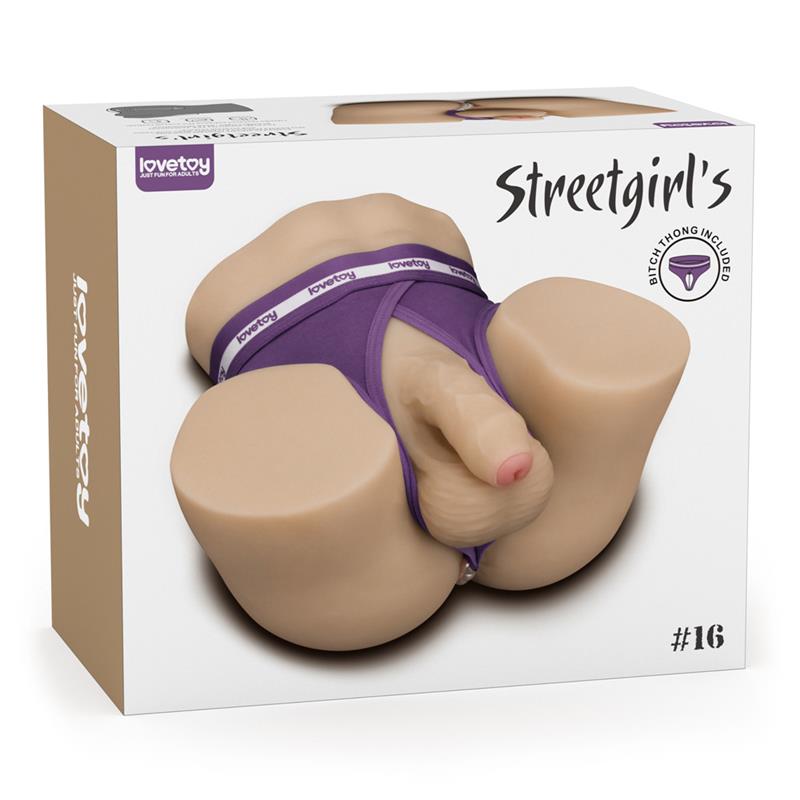 Masturbador LOVETOY con dildo realista texturizado