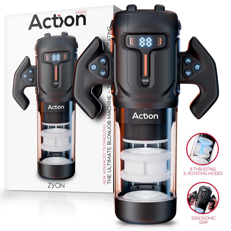 Masturbador automático Zyon ACTION con vaivén y rotación