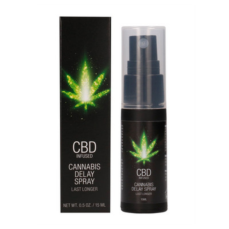 SPRAY RETARDANTE CON CBD CANNABIS DELAY 0.5 FL OZ 15 ML PHARMQUESTS