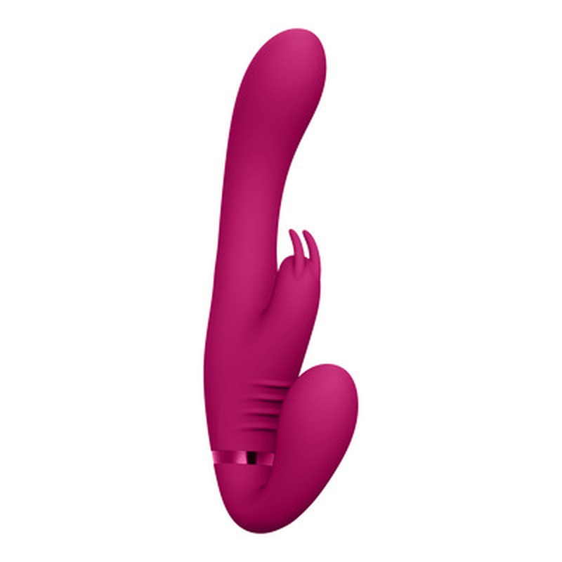 STRAP-ON SIN ARNÉS SUKI VIBRATING RABBIT ROSA VIVE