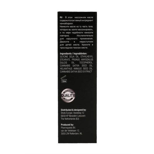 ACEITE DE MASAJE CON CBD CANNABIS 2 FL OZ 50 ML PHARMQUESTS