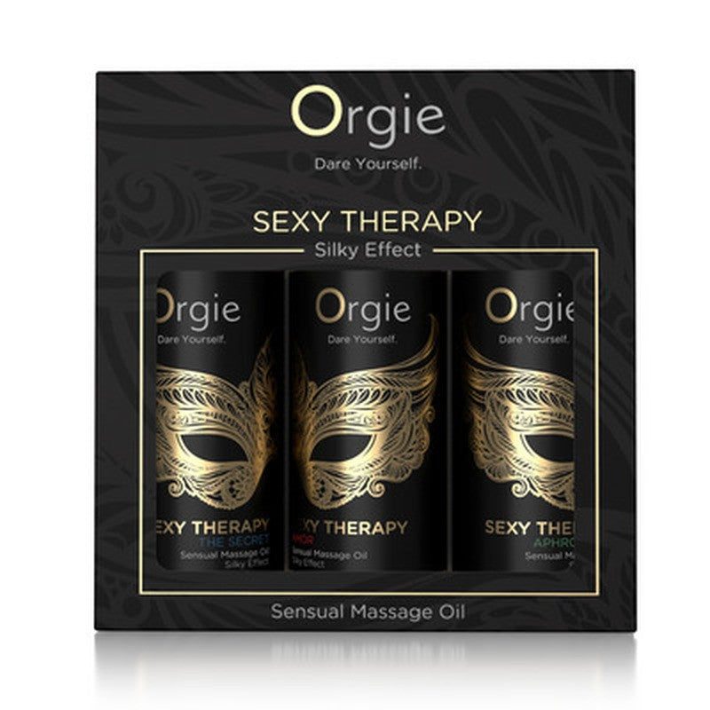 SET DE ACEITES DE MASAJE SEXY THERAPY SENSUAL MINI SIZE 3X30ML ORGIE