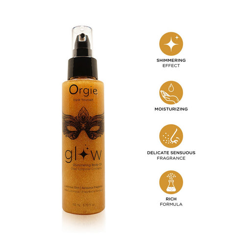 ACEITE CORPORAL ILUMINADOR GLOW 110ML ORGIE