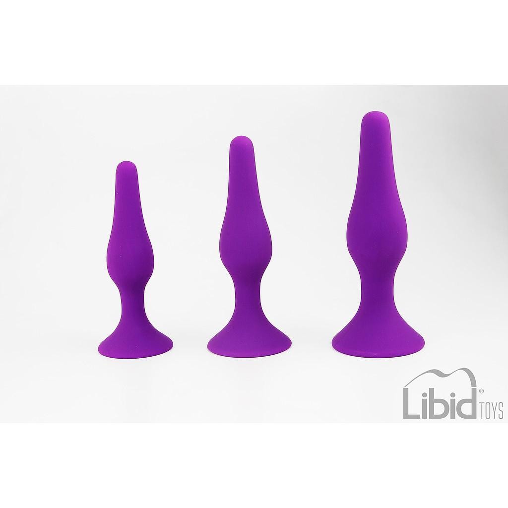 Set de 3 plugs anales de silicona progresivos INTIMEN