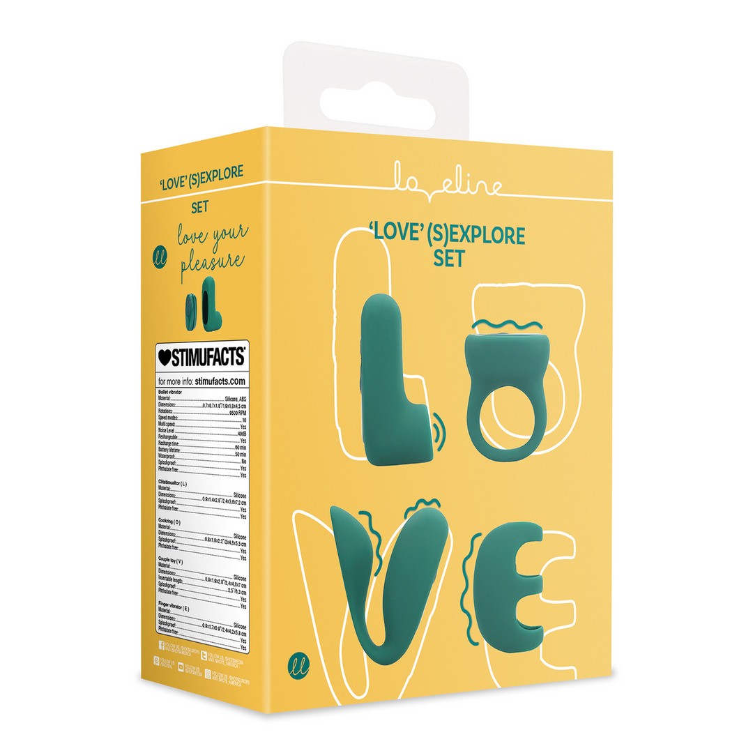 CONJUNTO DE BALA CON 4 ACCESORIOS LOVE' (S)EXPLORE VERDE LOVELINE