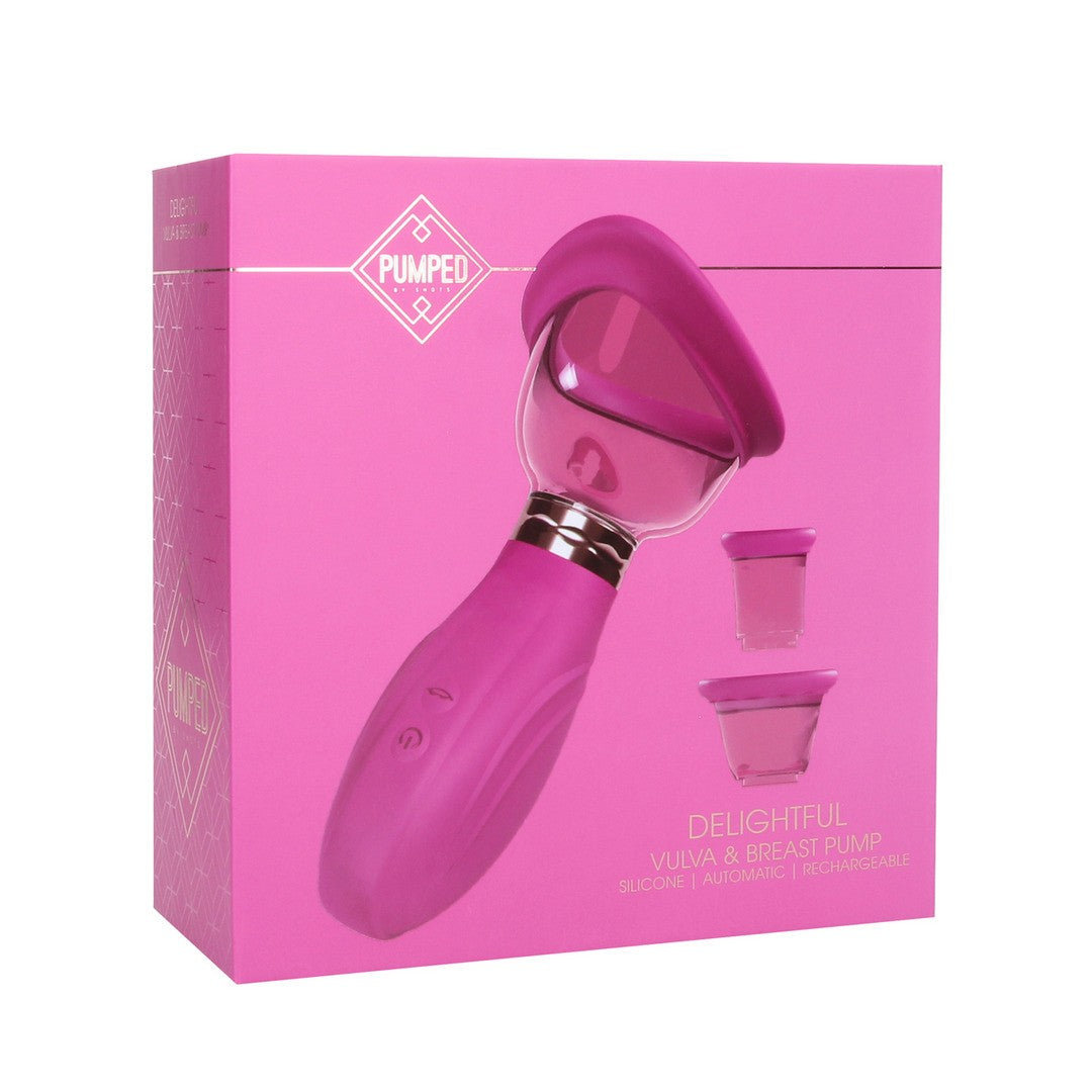BOMBA PARA VULVA Y SENOS DELIGHTFUL ROSA PUMPED