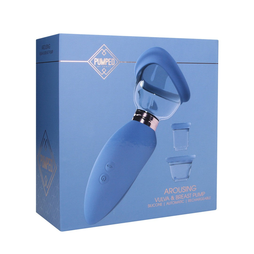 BOMBA PARA VULVA Y SENOS AROUSING BLUE PUMPED