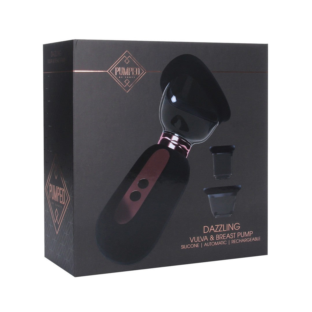 BOMBA PARA VULVA Y SENOS DAZZLING NEGRA PUMPED