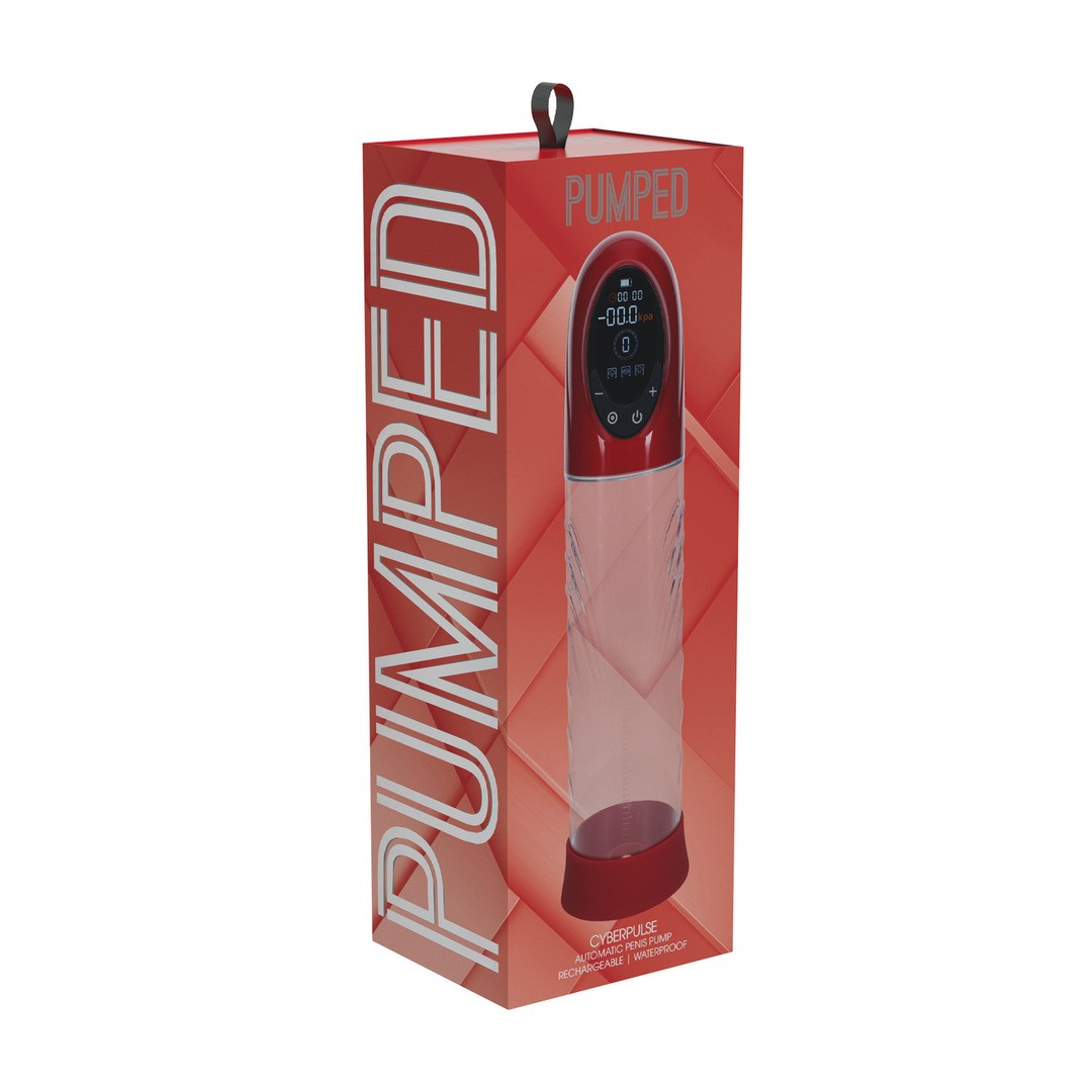 BOMBA AUTOMÁTICA PARA EL PENE CYBERPULSE METALLIC RED PUMPED