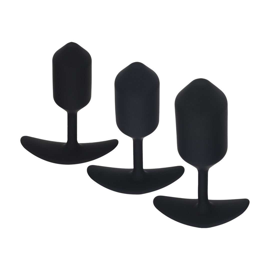 Set de 3 plugs anales graduados LEVELZ con peso interno