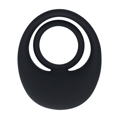ANILLO DE SILICONA LÍQUIDA VIBRANTE PARA PENE Y TESTÍCULOS NEGRO LEVELZ