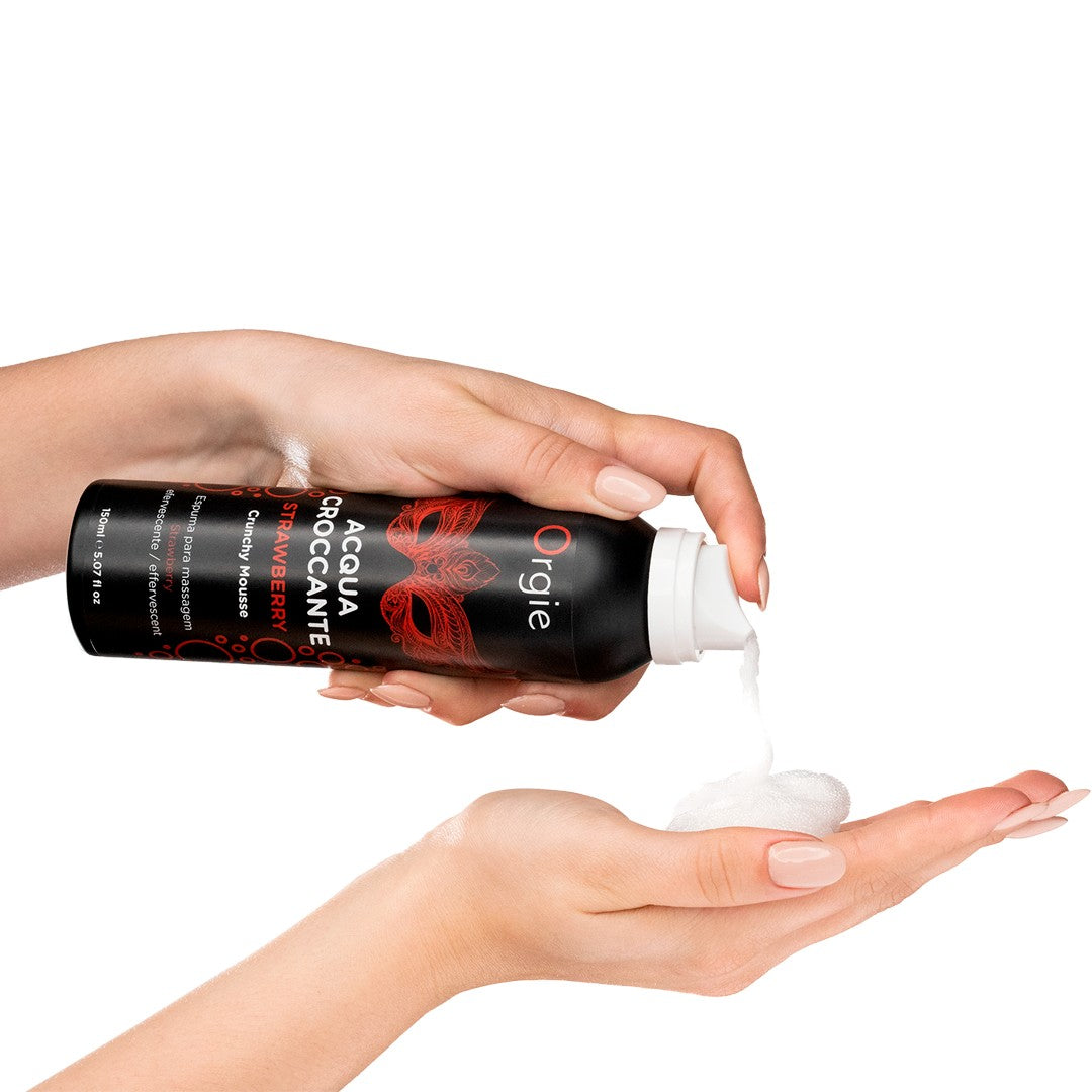 ESPUMA DE MASAJE CRACKELING ACQUA CROCCANTE FRESA 150ML ORGIE