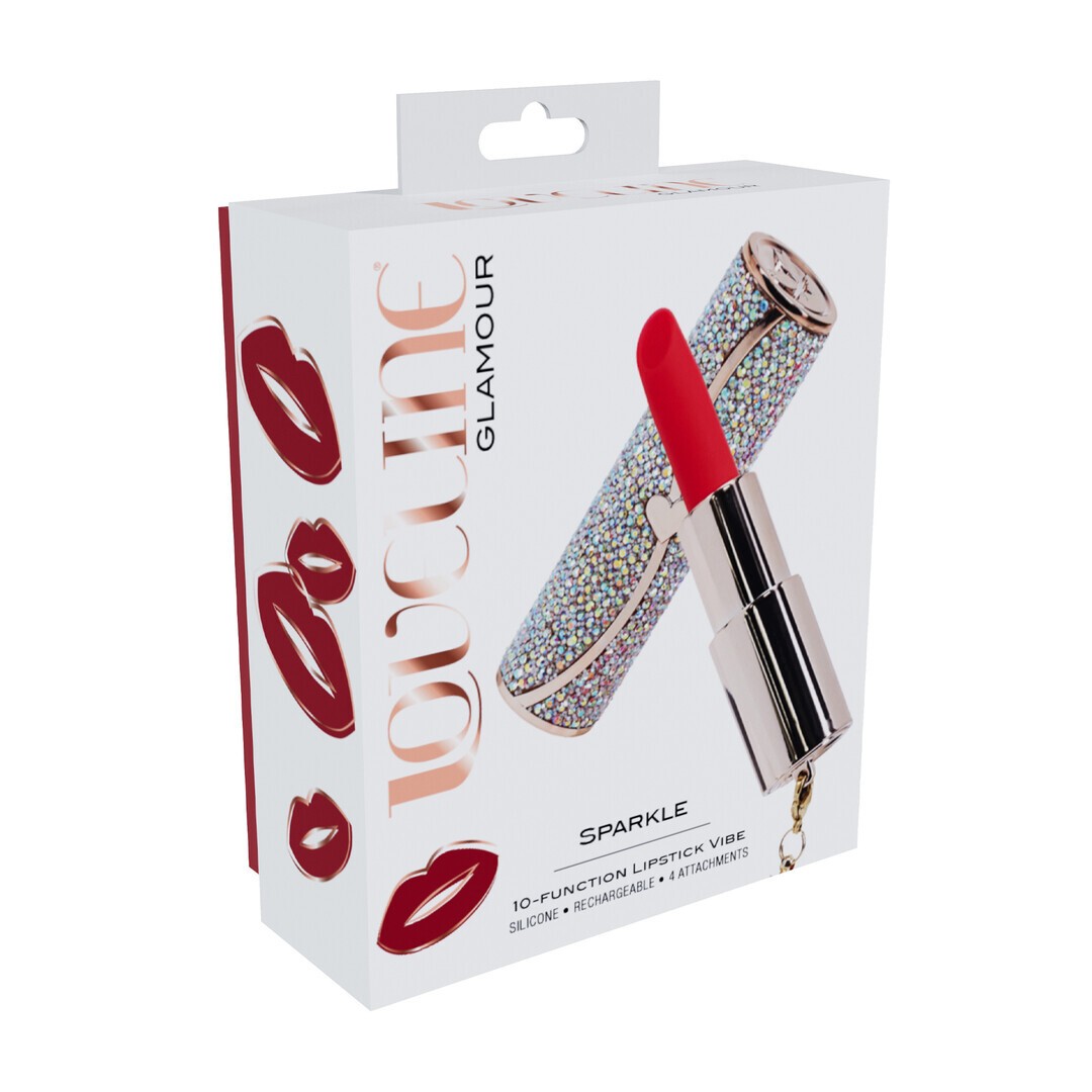 Vibrador discreto Sparkle Lipstick Loveline recargable
