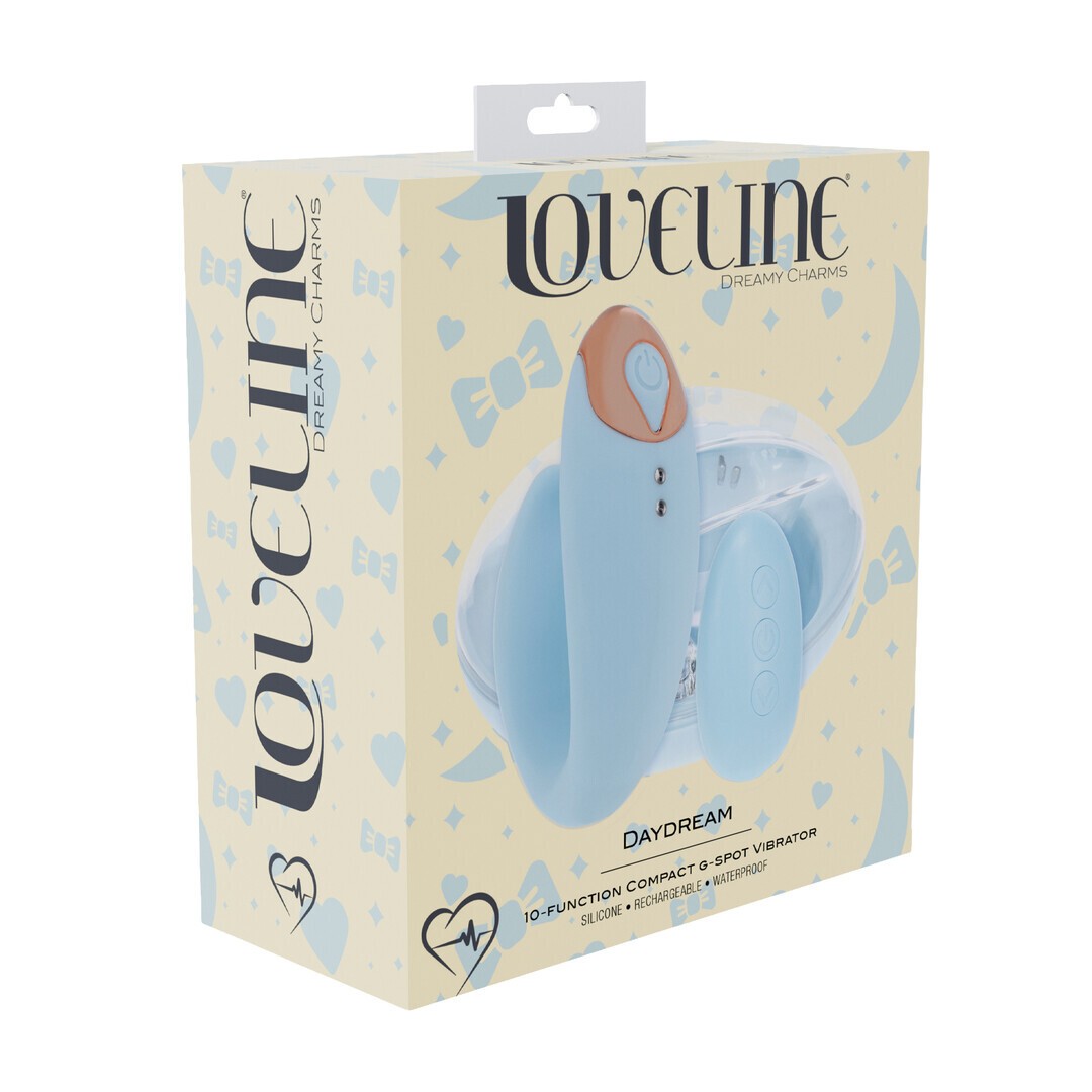 VIBRADOR CON MANDO DAYDREAM COMPACT G-SPOT AZUL LOVELINE