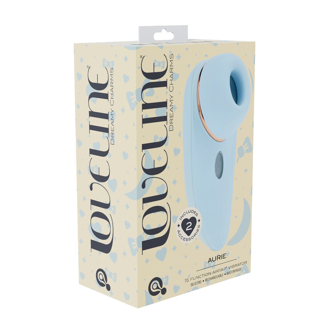 ESTIMULADOR AIRTAP CON ACCESORIOS AURIE AZUL LOVELINE