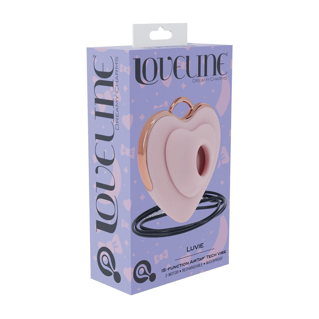 ESTIMULADOR AIRTAP HEART-SHAPED LUVIE ROSA LOVELINE