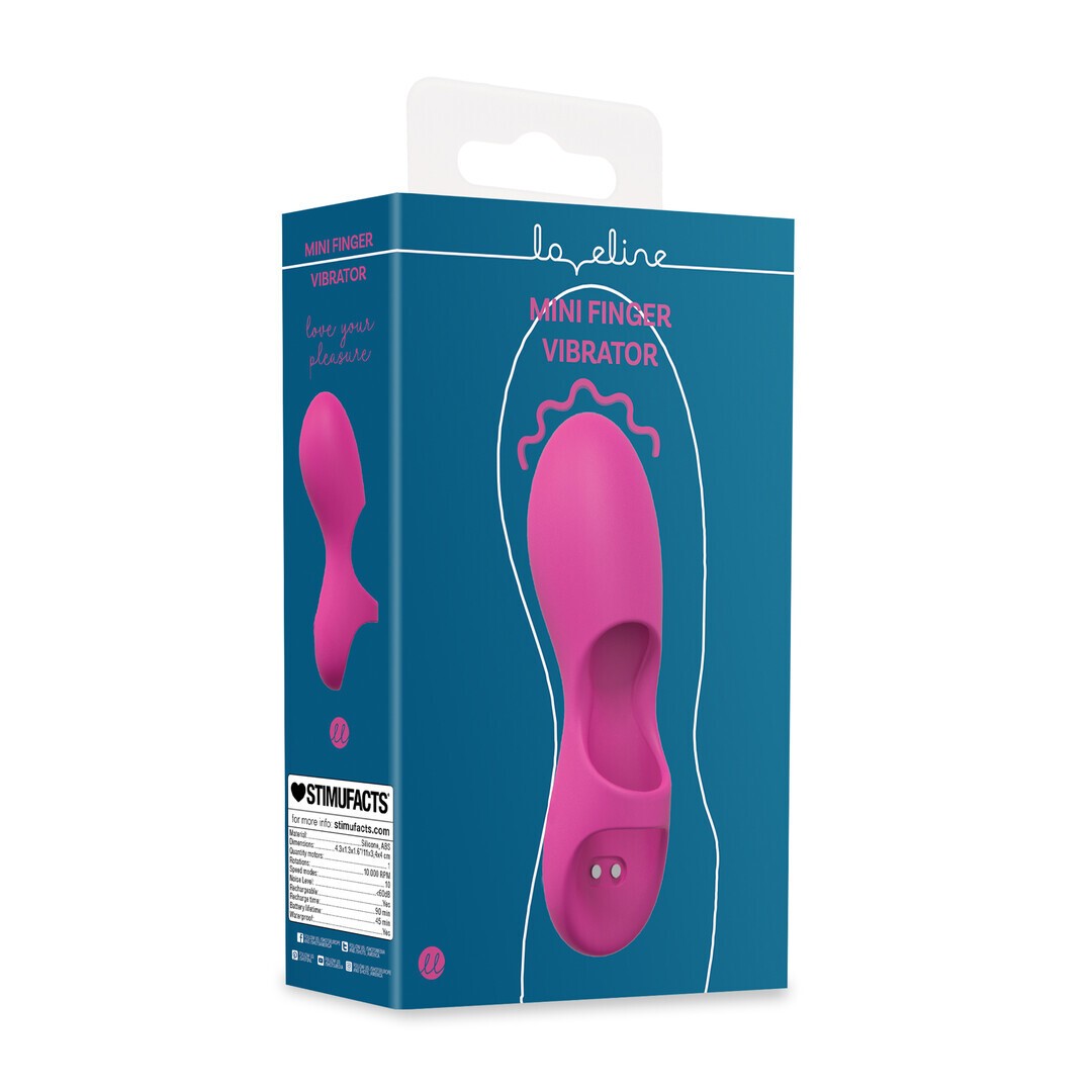 Mini vibrador de dedo Loveline recargable con 10 modos