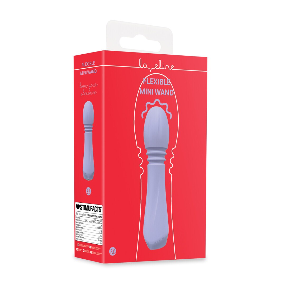 Mini varita de masaje flexible Loveline, recargable