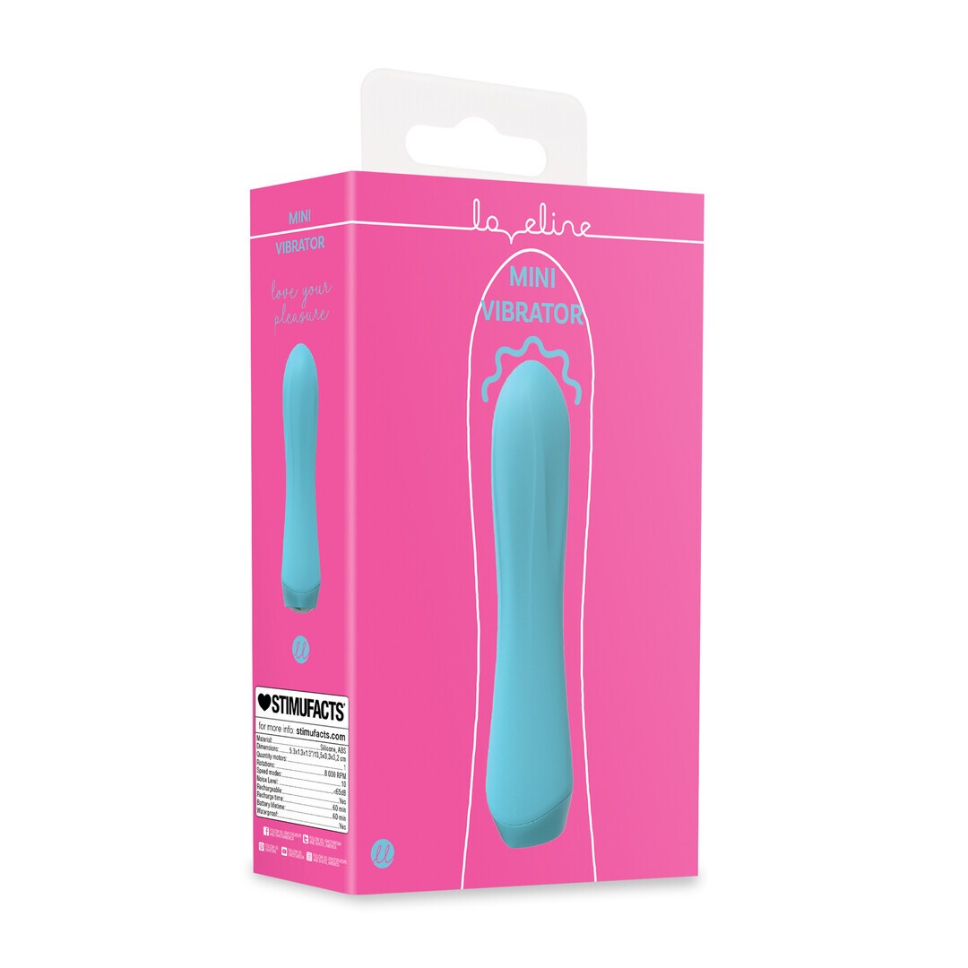 Mini vibrador Loveline recargable y resistente al agua
