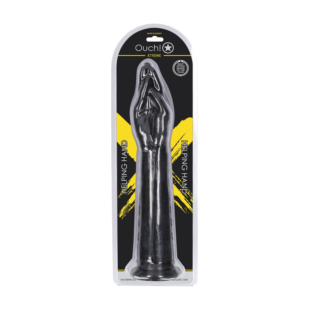 DILDO EN FORMA DE ANTEBRAZO HELPING HAND 38 CM NEGRO OUCH!