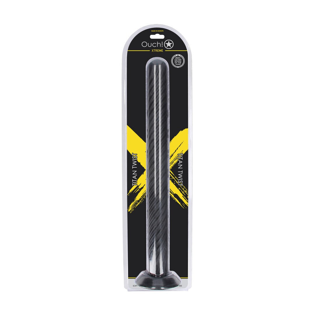 PLUG ANAL TITAN TWIST 48 CM NEGRO OUCH!