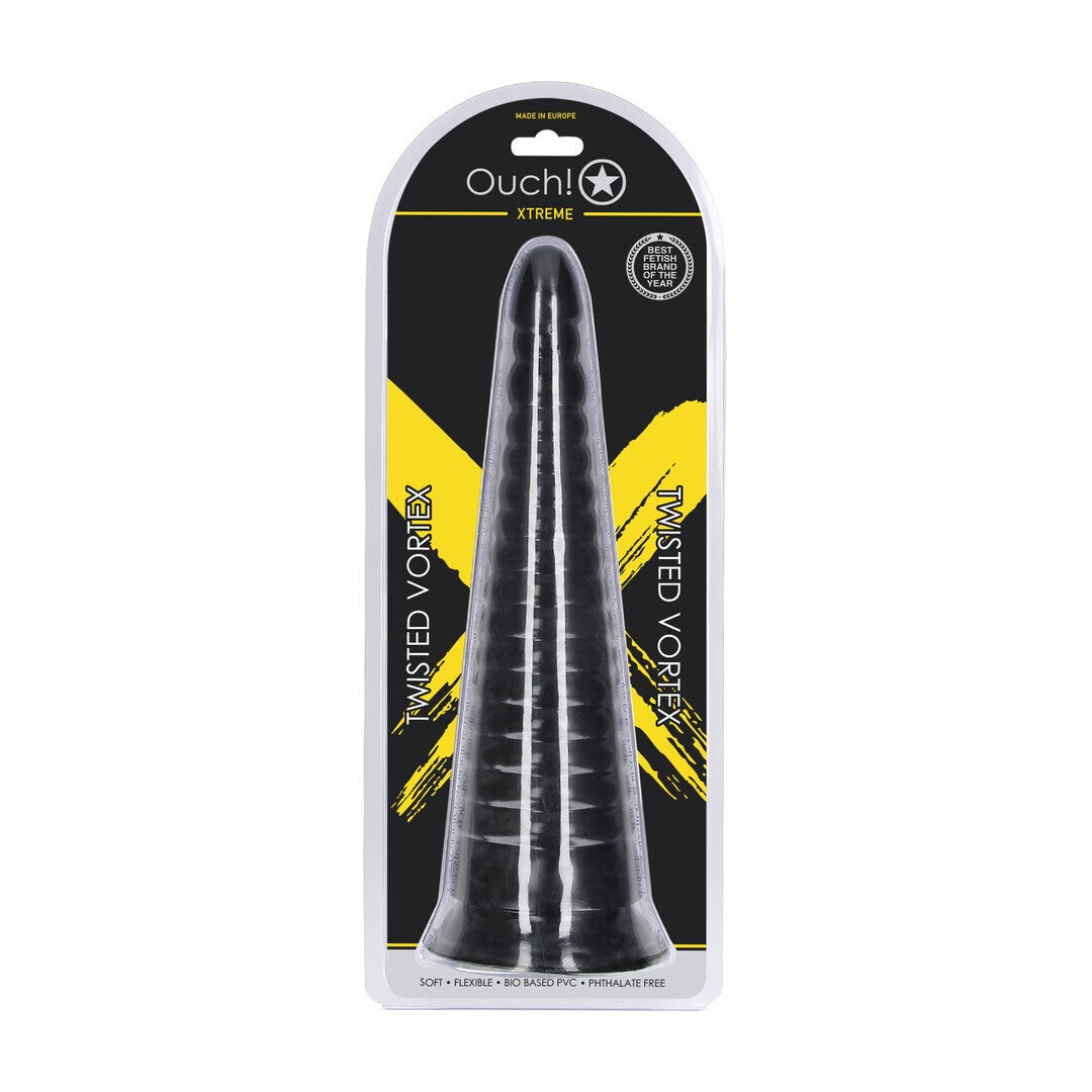 PLUG ANAL TWISTED VORTEX 30 CM NEGRO OUCH!