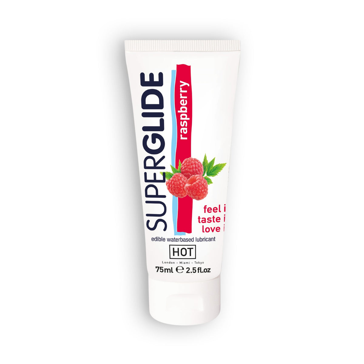 Lubricante comestible sabor frambuesa 75 ml · HOT Superglide