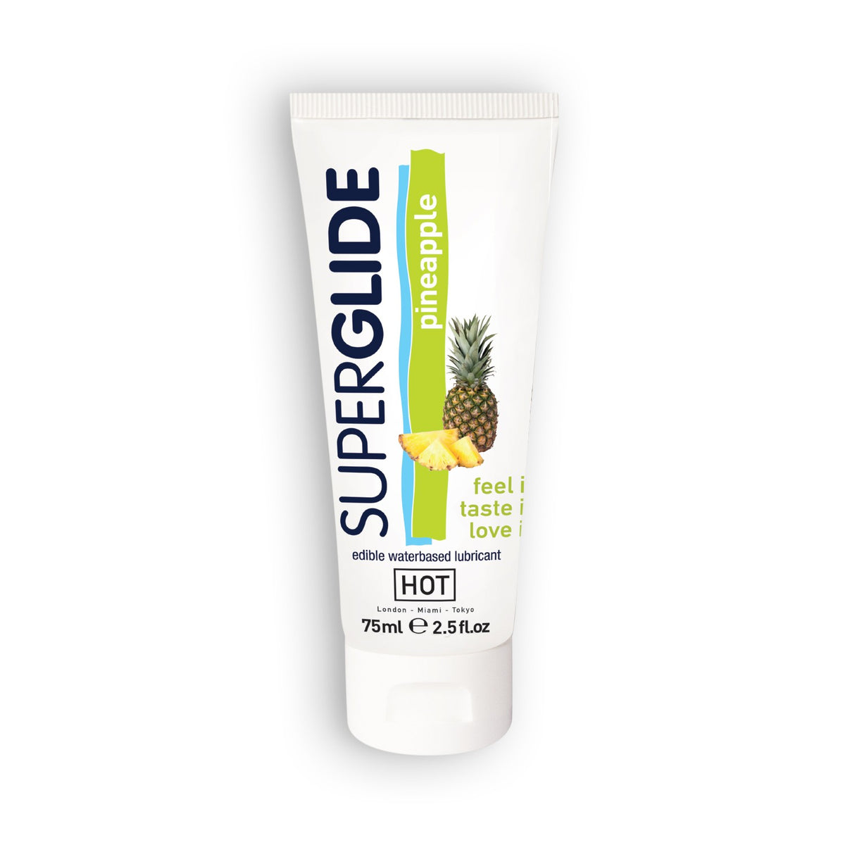 Lubricante comestible sabor piña 75 ml · HOT Superglide
