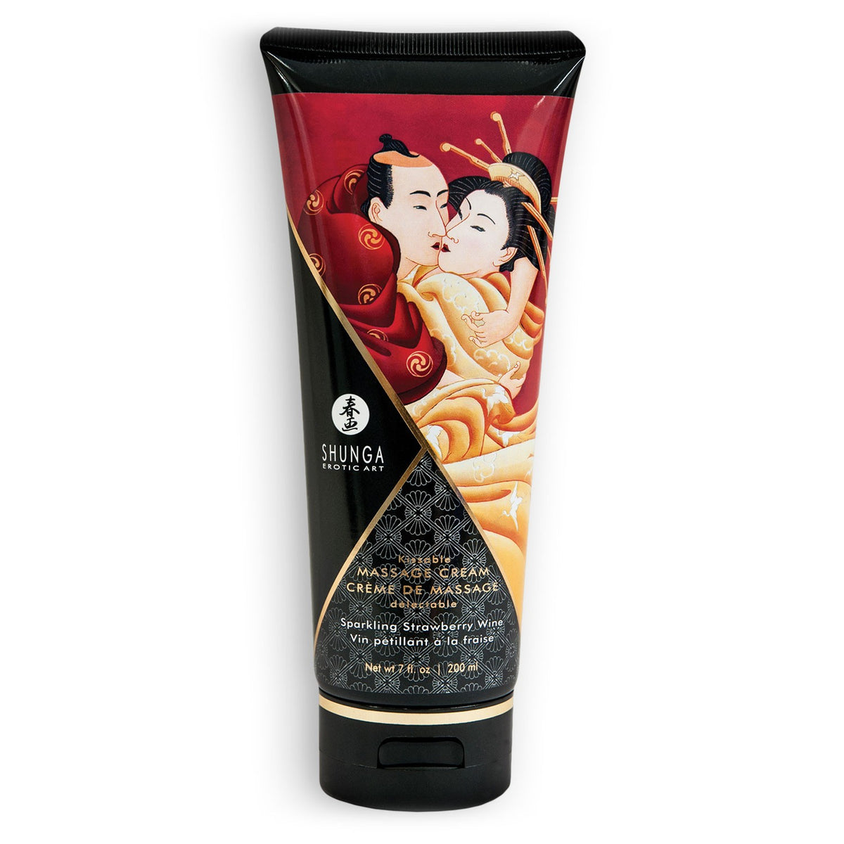 Crema de masaje Shunga vino espumoso de fresa 200 ml