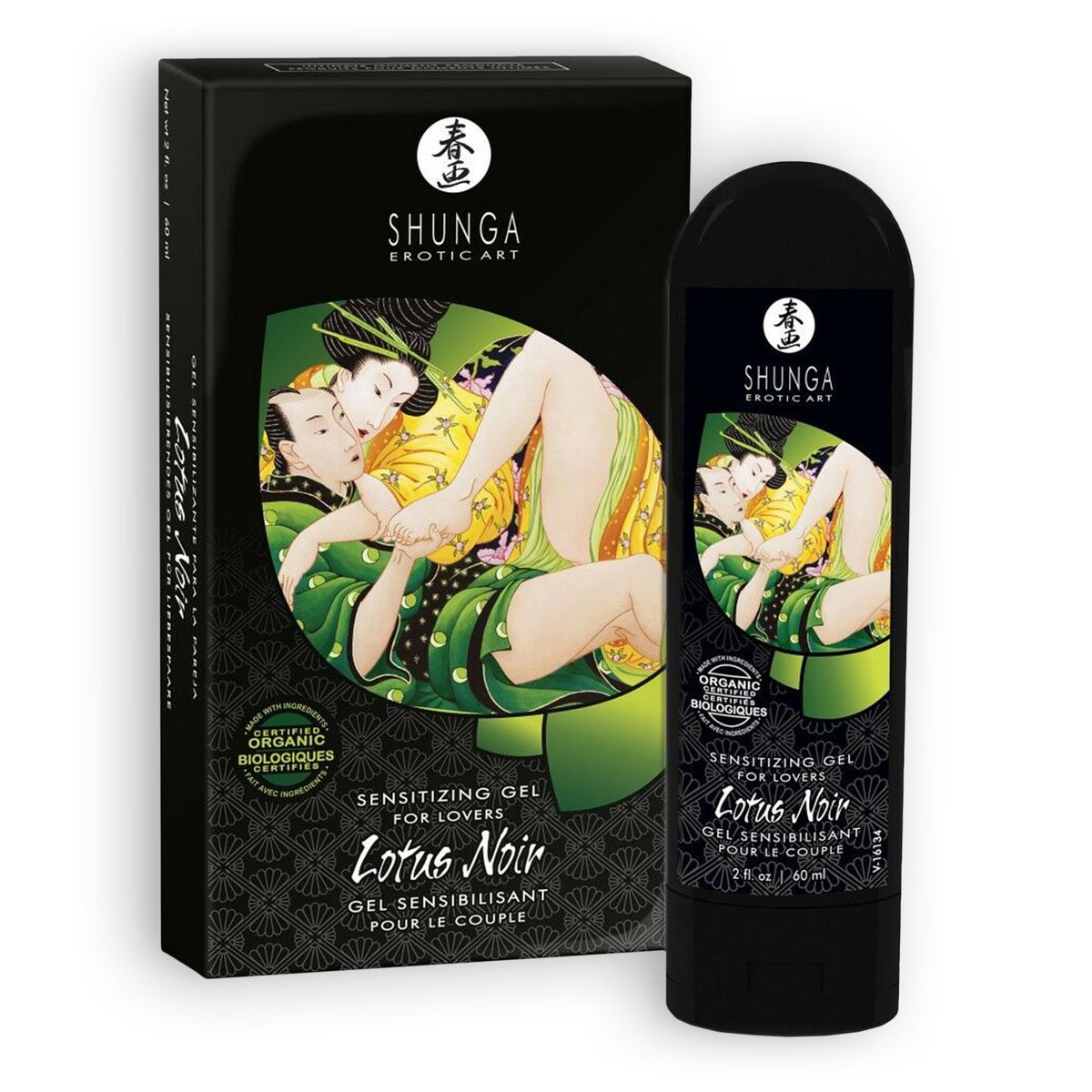 Gel sensibilizante para pareja Shunga Lotus Noir 60 ml