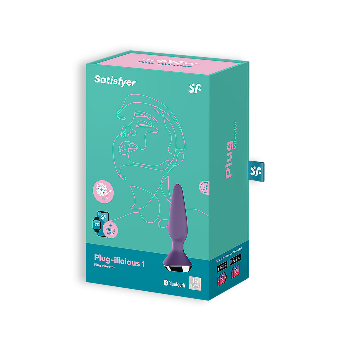 Plug anal vibrador Satisfyer Plug-ilicious 1, 13,5 cm