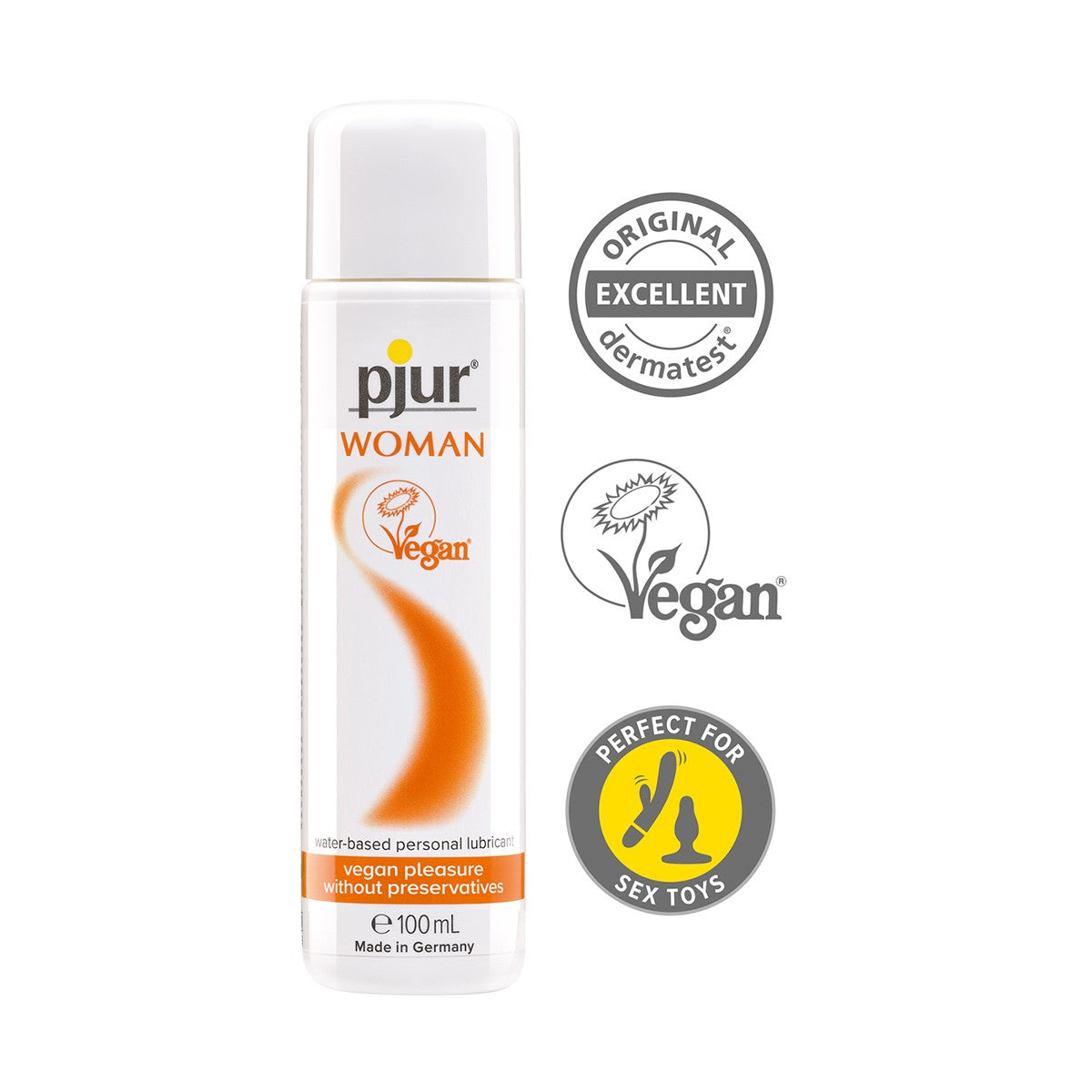 Lubricante íntimo PJUR Woman Vegan base agua 100 ml