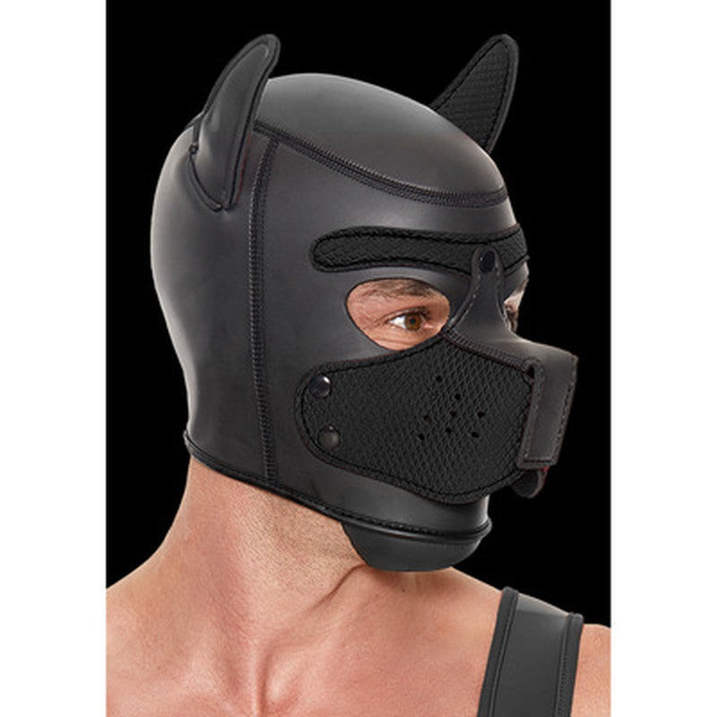 CAPUCHA PUPPY HOOD EN NEOPRENO NEGRO OUCH!