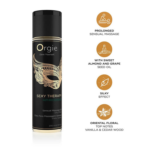 ACEITE DE MASAJE SEXY THERAPY APHRODISIAC 200ML ORGIE