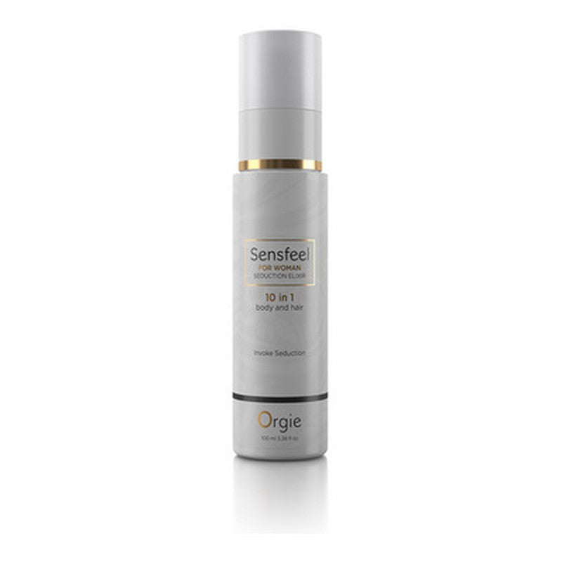 LOCIÓN 10 EN 1 PARA CUERPO Y CABELLO CON FEROMONAS SENSFEEL FOR WOMAN 100ML ORGIE