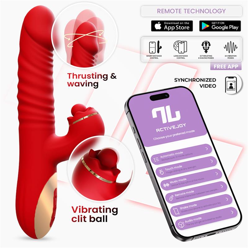 Vibrador INTOYOU Ascen con thrusting, waving y carga USB