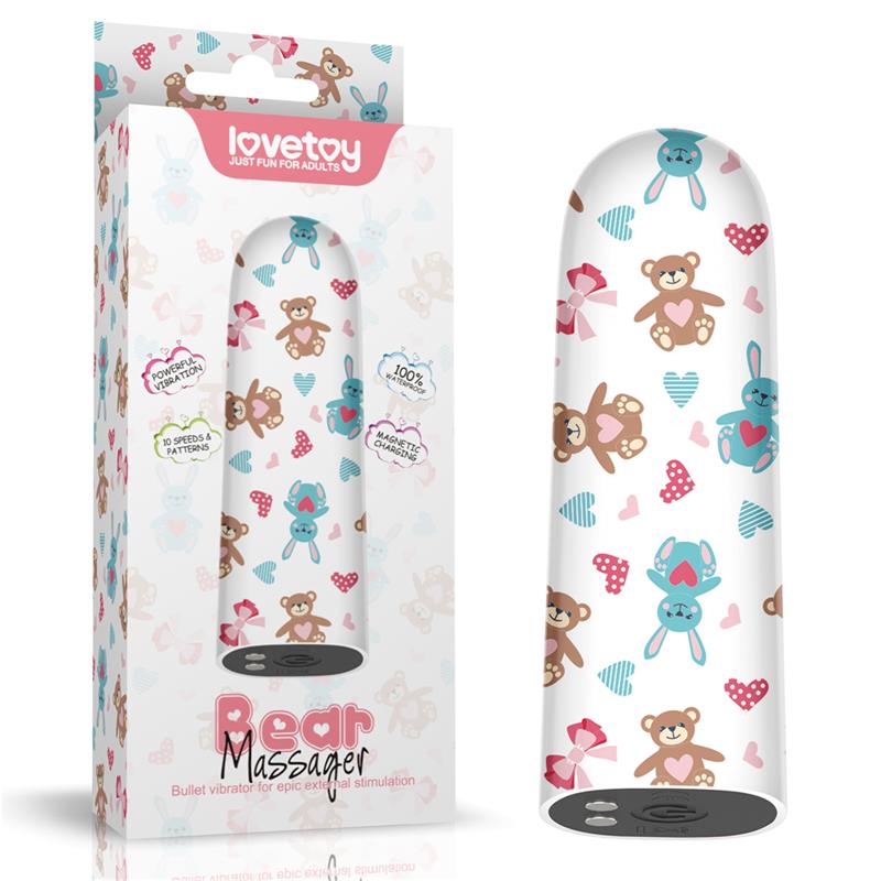 Bala vibradora LOVETOY Bear · 10 funciones recargable