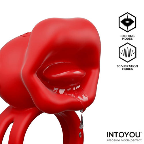 Bittey Anillo Vibrador con Biting - Mordisqueo